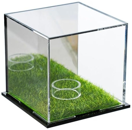 Ohulelks Golf Ball Display Cabinet, Golf Ball Square Display Cabinet, Memorial Box, Acrylic Mirror Storage Box