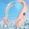 Neck Fans Rechargeable-Portable Neck Air Conditioner,New Cold Shoulder Necklace Body Cooler,Low Noise Hand Free Neckband Fan,Power Cooling Plate Headphone Body Air Conditioning for Travel Camping Pink