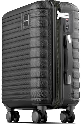 Travely Premium Handgepäck Koffer 55x35x25cm - passend für Air France, KLM und co. I 36L Handgepäck Koffer mit sanften Rollen und praktischem TSA Schloss, Reisekoffer