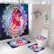 Ensemble 3 Tapis Salle De Bain 50X80Cm Lune Mandala Tapis Antidérapant Microfibre Absorbant, Tapis De Douche + Contour WC