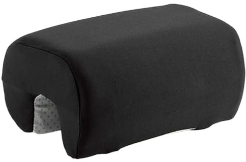 Generico Chair Armrest Covers, Desk Arm Pads, Anti-Slip Foam Padding, Washable Cotton Cloth, Ideal for Home Workplace Gaming Comfort Support, 7.87x5.71x3.94 Inches, Black Color, 1 Piece