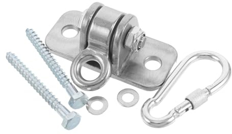 BESPORTBLE Heavy Duty Adjustable Swing Brackets Plated Metal Hooks High Load Capacity Swing Hangers for Porch Hammocks Chairs Weather-resistant Mounting Hardware