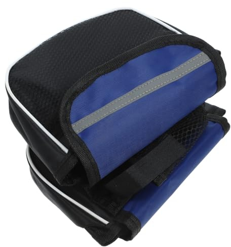 Cabilock Lenkertasche für Fahrräder Reflektierend Mountainbike Rennradtasche Blau Robust Formstabil Ausreichend Stauraum für Lange Touren