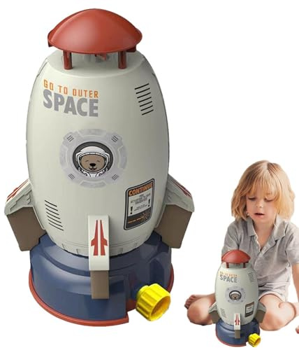 Rocket Sprinkler for Kids Fun Rocket Flying Sprinkler with Hose