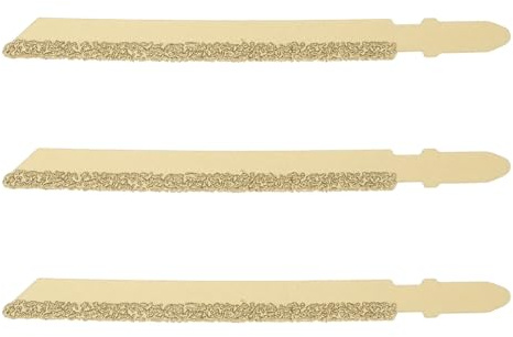 eMagTech 3PCS Brazed Diamond Jigsaw Blades 100 mm 46 Grit Compatible with Marble Stone Granite Tile Ceramic