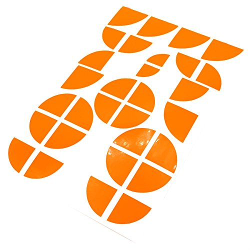 Finest Folia Emblem Ecken Aufkleber Neon (K004 Neon Orange)