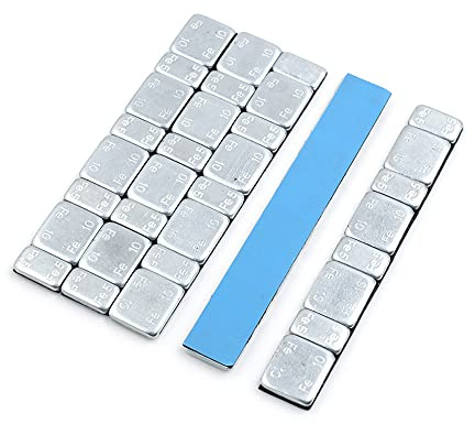 sourcing map 5 Stück Klebegewichte Streifen 2,1 Unzen Hinterrad für Motorrad 124 x 18 mm