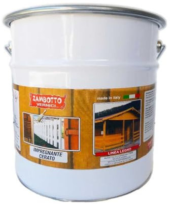 ZAMBOTTO VERNICI Impregnante Cerato A Solvente Per Legno Da 1 A 25 Litri, 122 - Pino, 5L