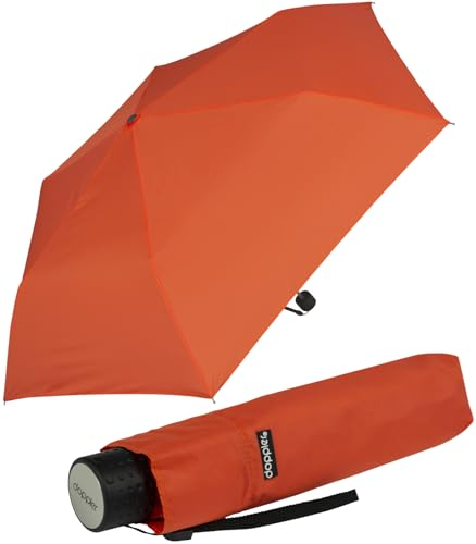 Doppler Regenschirm Mini-Taschenschirm Havanna Stick - vibrant orange