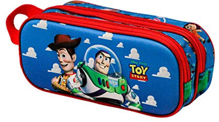 KARACTERMANIA Toy Story Buzz & Woody-estuche Portatodo 3d Doble, Unisex Niños, Multicolor, Un Tamaño