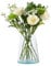 Nicola Spring Jebel Recycled Glass Vase - 3.5L - Clear - Hand-Blown Sustainable Moroccan Glass Flower Vase Indoor Planter Pot for Home, Dining Table, Office, Eco-Friendly Decor