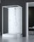MARWELL White Dream - Ducha completa (80 x 110 x 200 cm, incluye plato de ducha y grifo, montaje reversible, sistema de perfil de aluminio de alta calidad)