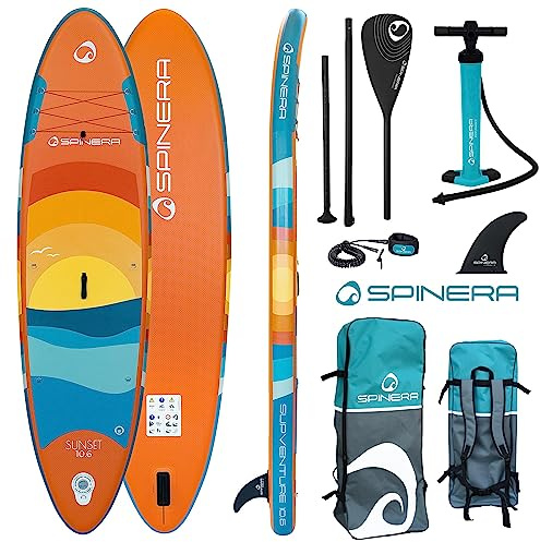 Spinera Supventure SUP [2 Größen] | Allround Stand Up Paddle Board mit Double Layer Technologie und Premium Zubehör.
