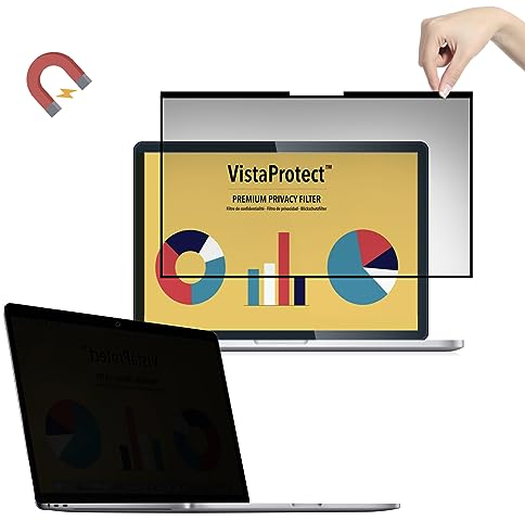 VistaProtect - Premium Blickschutzfilter & Anti-Blaulicht-Filter. Magnetisch Displayschutzfolie für Apple MacBook Pro 16 (M1/M3/M4 2021+)