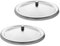 KICHOUSE 2pcs Stainless Steel Lid Drinking Cup Lids Metal Mug Lids Keep Beverage Mug Lid Metal Bowl Lids Beverage Cup Lids Coffee Cup Lid Cover Glass Travel Round Cover