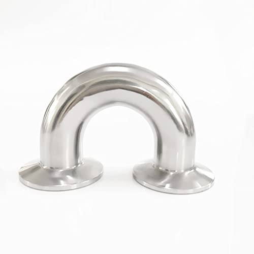 1 Stück Tri-Clamp 180-Grad-Rücklaufbogen-Rohrverschraubung, 32 38 45 51 57 63 76 Mm Rohr-AD X 1,5 2 2,5 3 SUS304/316 Edelstahl Santiary Fitting Homebrew Rohrverschraubungen ( Color : 316 , Size :