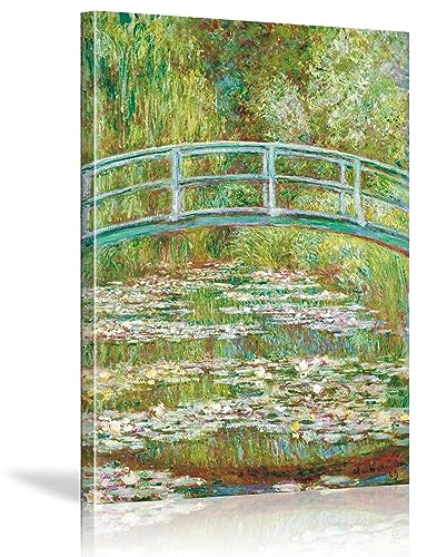 Monet Leinwand Wandkunst Leinwand Drucke Seerosen Claude Monet Poster Vintage Berühmte Kunstdrucke Küche Büro Bauernhaus Badezimmer Dekor Bilder Wandkunst Gemälde 40,6 x 61 cm