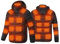 Battnot Beheizbare Jacke Herren Damen Heizjacke Beheizbare Jacke mit kapuze,Warme Pufferjacke, Beheizte Jacke Heizjacke Beheizte Weste Winterjacke für Outdoor Wandern Jagd Motorrad Camping