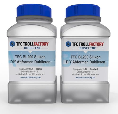TFC Baseline 200 Shore 35 1:1 - Silicone traslucido ad alta resistenza per progetti esigenti, inodore, da -60°C a +250°C