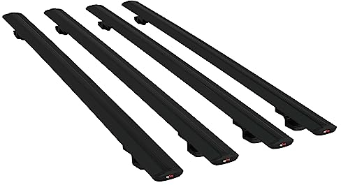RE&AR Tuning Kompatibel mit FIAT Ducato 3 2007-2025 Basic Model Relingträger Dachträger Auto Gepäckträger Schwarz Aluminium 4 Stangen