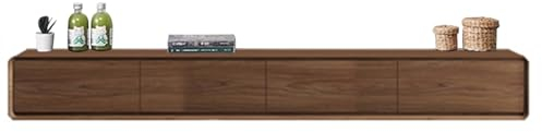 Schwebender TV-Ständer An Der Wand Montierte TV-Regale Mit Kabellöchern Auf Der Rückseite TV-Schrank Aufbewahrungsregal TV-Medienkonsole In Mehreren Farben Erhältlich(F,200 * 20 * 24CM)