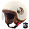 STRTG 3/4 Retro-Motorradhelm,Rollerhelm Mit Visier,ECE-Zugelassener Retro-Jet-Helm Für Damen Und Herren,Moped,Motorrad Für Vespa, ATV, Moped 8