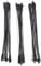 PAMENET Laubsägeblätter, 127 mm, Karbonstahl, Laubsägeblätter mit Stift, 15/18/24 Zähne, Standard-Feinschnitt-Sägeblätter, 36 Stück