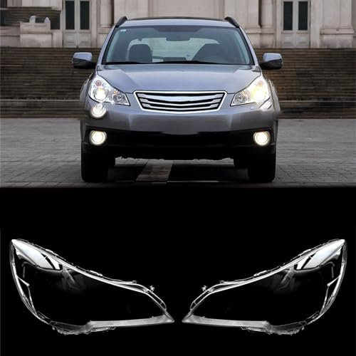 Auto Scheinwerfer Maske Für Subaru Legacy Outback 2010-2014,Scheinwerferglas Transparent Kunststoffabdeckung Ersatz Autoteile,C-1 Pair