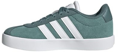 adidas Mixte Enfant VL Court 3.0 Shoes Kids Chaussures, Bleu Sarcelle poudré FTWR Blanc Preloved Teal, 37 1/3 EU