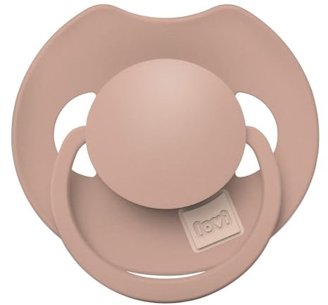 LOVI Prime Beruhigungssauger Silikon Schnuller dynamisch, BPA-frei, antiallergisch, unterstützt Saugreflex, mit Sterilisationskapsel, 1 Stück (Blush, 0-6 m)