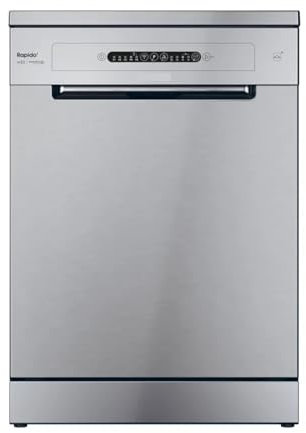 Candy Rapido' Lavastoviglie a Libera Installazione 60 cm, 13 Coperti, 5 Programmi, Partenza Ritardata fino a 9h, Ciclo Rapido 49 Min, Classe C, AxLxP 85x59,7x59,8 cm, Metal - CF 3C7L1S