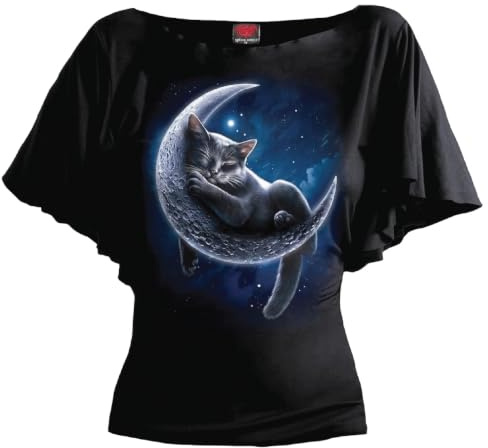 Spiral - Velvet Moon - Front Print T-Shirt Black
