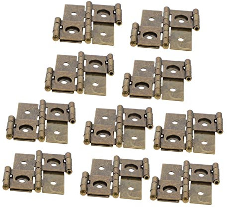 EXHUMKY 10stücke Teiliges Doppeltwirkendes Scharnier Aus Edelstahl Für Tür Fenster Und Paravents Klappbar Rostbeständig Hohe Tragkraft Einfach Zu Montieren Vielseitig Für Möbelreparatur Un