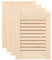 vidaXL Portes d'armoire à persiennes 4 pcs 39,5x29,5 cm pin massif, porte de meuble, porte de garde-robe, panneau à persiennes en bois