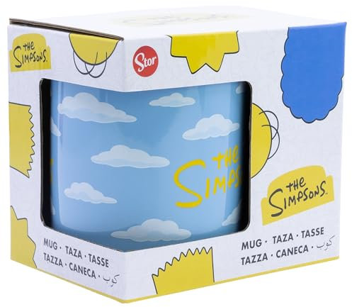 Taza de cerámica de 325 ml en caja regalo de Simpsons