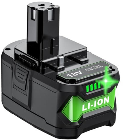 Bonadget Batterie Lithium-ION 9.0Ah 18V pour Ryobi One Plus P102 P108 P189 P190 P197 P100 P107 pour Ryobi Batterie 18V sans Fil