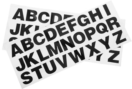 TOPPERFUN 2stücke Reflektierende Alphabetaufkleber Für Auto Motorrad Selbstklebende Buchstaben Aufkleber Für Briefkasten Laptop Wand Hohe Sichtbarkeit