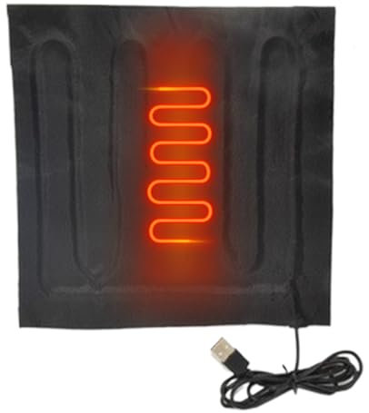 Plug-In Heated Blanket Travel Pad | USB Electric Heating Pad with 3 Timing Settings – Lightweight Portable Heated Throw for Cars, Camping, Office, Sofa, Bed, Foot Warmer, Cushion Use