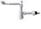 CNANRNANC Sistema de drenaje para fregadero de cocina, montaje en pared, con botella de trampa, accesorio de fontanería para debajo del lavabo, color blanco