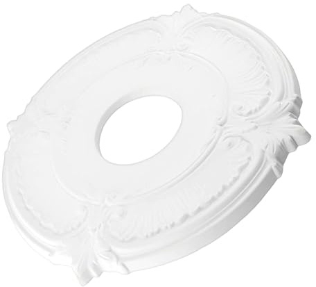 Medaglioni Per Soffitto Per Lampadari - Ceiling Rosette Stucco Rosette Round | Decorazione Sicura Adesiva Design Europeo Per, Medaglione Bianco Per Ventilatore Da Soffitto | Design Europeo Per Interi