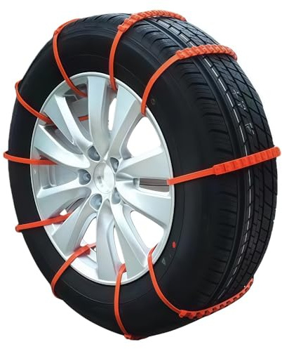Auto Schneeketten für Dodge RAM 1500 2500 Journey Nitro Ram 1500,Verstellbare rutschfeste Reifenketten,Reifen Schneekette,Wiederverwendbare Notfall-Schnee,Einfache Handhabung,10 Items