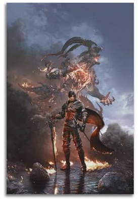 MNXBCL Final Fantasy 16 Spiel-Poster, dekoratives Gemälde, Leinwand, Wandposter und Kunstdruck, moderne Familienschlafzimmer-Dekoration, Poster, 40 x 60 cm