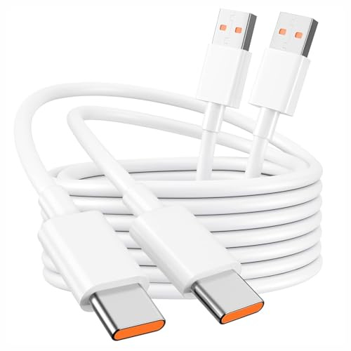AYHYHLJZJ Pack de 2 cables de carga Hypercharge originales de 1M 120W 6A para Xiaomi Redmi Note 12 13 13T 14 14T 15 Ultra Pro 5G A5 A3 15C 14C, POCO F7 Ultra M7 X7 C85 C75, Tipo-A a Tipo-C para Xiaomi