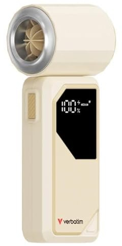 Verbatim Cool'n'Go AirJet Handheld Fan White/Silver, 32341