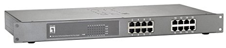 Switch LevelOne 16-Port Fast Ethernet PoE, PoE+ 150 W