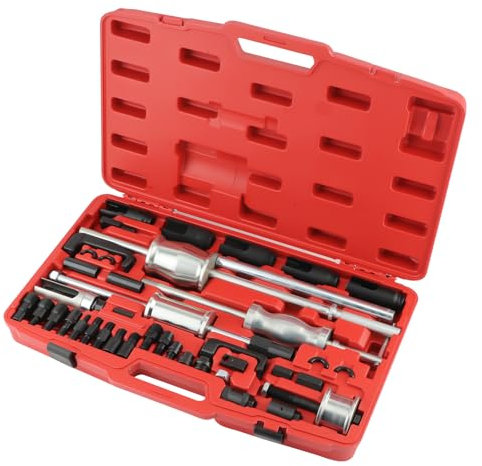 maXpeedingrods 40 Pieces Truck Diesel Injector Extractor Slide Hammer Puller Extractor Complete Set,Universal MASTER Kit