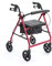 NRS Healthcare A-Series 4-Wheel Rollator, Walking Aid, Red (Eligible for VAT Relief in The UK)