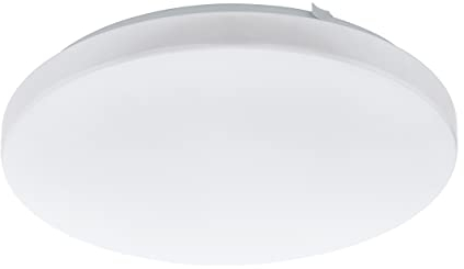 EGLO LED Deckenlampe Frania, 1 flammige Deckenleuchte, Material: Stahl, Kunststoff, Farbe: Weiß, Ø: 33 cm