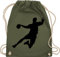 Turnbeutel Rucksack - EM 2026 Trikot Ersatz - Handballer I Geschenk Handballer I Handball Geschenke - Unisize - Olivgrün - kinderrucksack handballbeutel hanball wm stoffrucksack kinderturnbeutel
