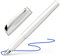 Schneider 168649 Ceod Shiny Füller (Rechts- und Linkshänder, M-Feder, inkl. Tintenpatrone königsblau) pearl white